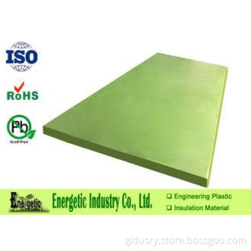 Green Tough Plastic Sheet , 200mm Thickness Engineering MC